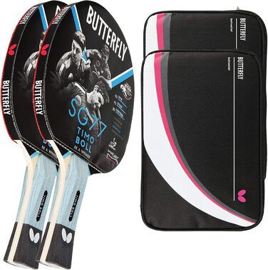 Набір для настільного тенісу Butterfly® Timo Boll SG77 – ракетка ITTF, 2 чохли DC2, додаткова ракетка, для досвідчених гравців