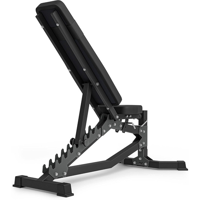 Регульована двостороння лавка для тренувань Marbo Sport MS-L102, чорна або червона, вироблено в ЄС