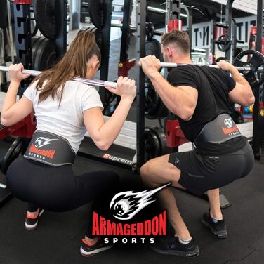 ARMAGEDDON SPORTS Пояс для важкої атлетики 15 см, натуральна шкіра, фітнес-пояс для бодібілдингу, кросфіту, силових тренувань, для чоловіків і жінок