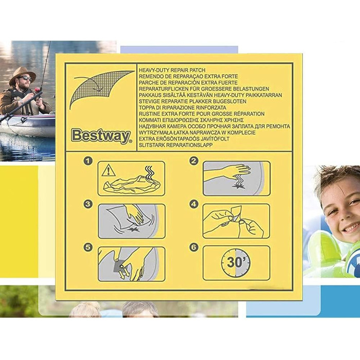 Надувний човен Bestway Hydro-Force Treck X1 для 2 осіб, 228x121x32 см, комплект
