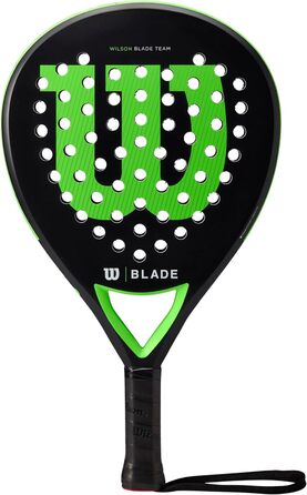 Падельна ракетка Wilson Blade Team v2, скловолокно/EVA, 370 г, чорна/неонова зелена