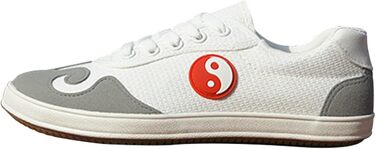 Вусінь-фу: Кросівки для тренувань та занять Вусінь-чуань, легкі, з неслизькою підошвою, для чоловіків та жінок (44 EU, білий)