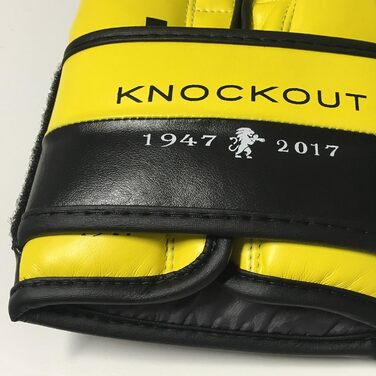 Боксерські рукавички LEONE 1947 KNOCKOUT, унісекс, жовті, 10 OZ (GN371)