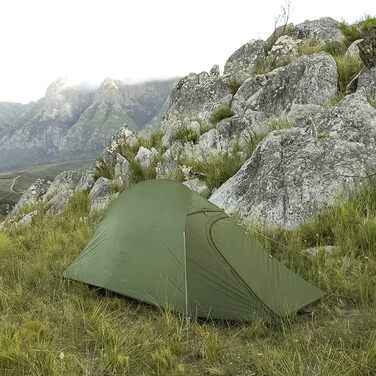 Намет Naturehike Cloud Up 1: ультралегкий намет для 1 особи на 4 сезони. Підходить для кемпінгу. (20D Waldgrün Upgrade)