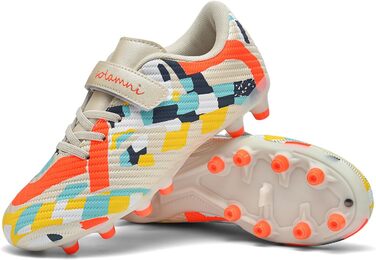 Дитячі футбольні бутси Multi Ground, професійні, легкі, для штучного поля, залу, вулиці, атлетики, тренувань, 30 EU, бежеві