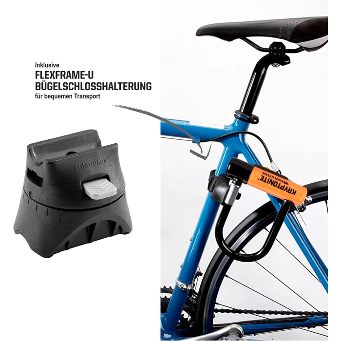 Замок велосипедний Kryptonite Evolution Mini-5, рівень захисту 7/10, з кріпленням, 3 ключі