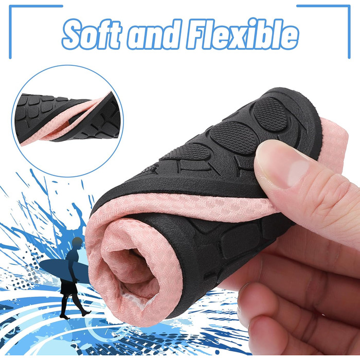 Аквашузи для плавання та водних видів спорту, неопренові шльопанці для жінок та чоловіків, розмір 40 EU, рожеві