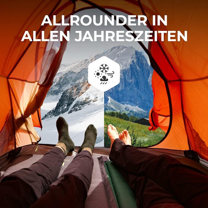 Isomatte самонадувна The Future Air Bender Comfort, 5 см, сіра, для кемпінгу та відпочинку на природі