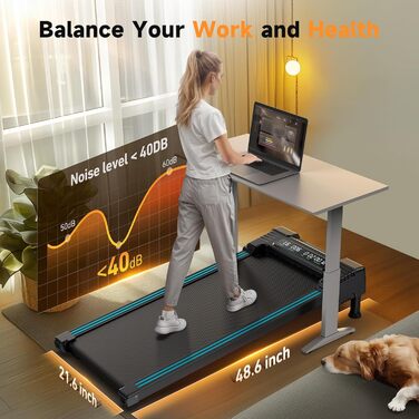 Бігова доріжка REPOWER для дому Walking Pad з автоматичним підйомом 9%, тиха, з пультом ДУ, три рівні, навантаження до 136 кг, для робочого столу