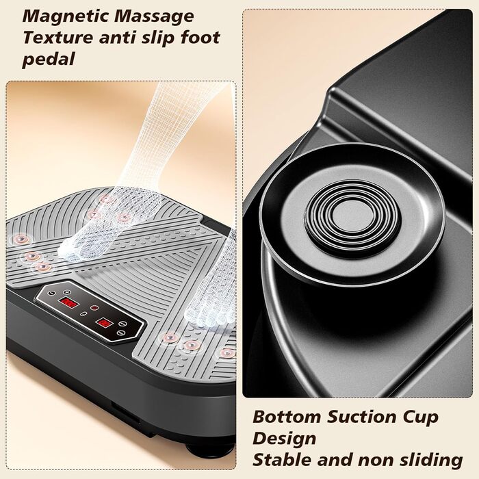 Вібраційна платформа для фітнесу, тренування всього тіла, 120 рівнів амплітуди, 10 режимів, обладнання для тренувань, нарощування м'язів, спалювання жиру, схуднення