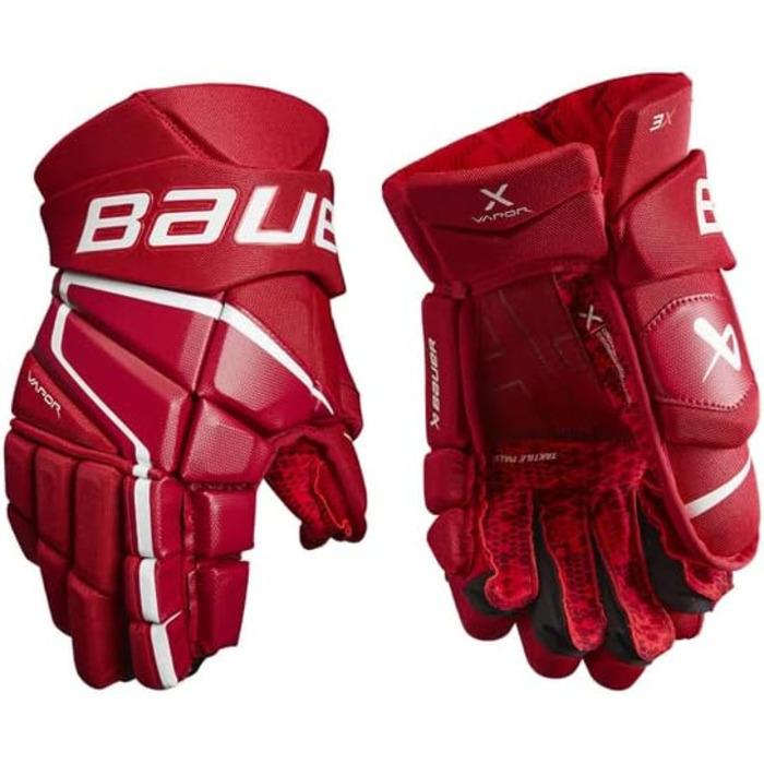 Хокейні рукавички Bauer Vapor 3X 13'' чорні/білі для підлітків