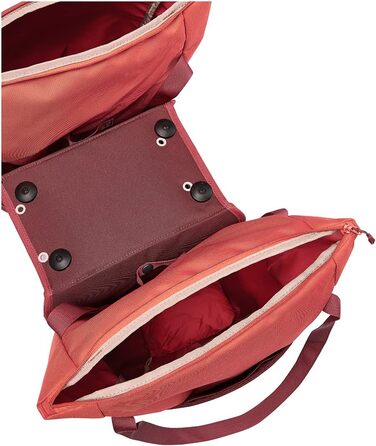 Велосумка VAUDE TwinShopper 44 л, зручна шопер-сумка, окреме використання, водонепроникна, з дощовиком, універсальний розмір, червона