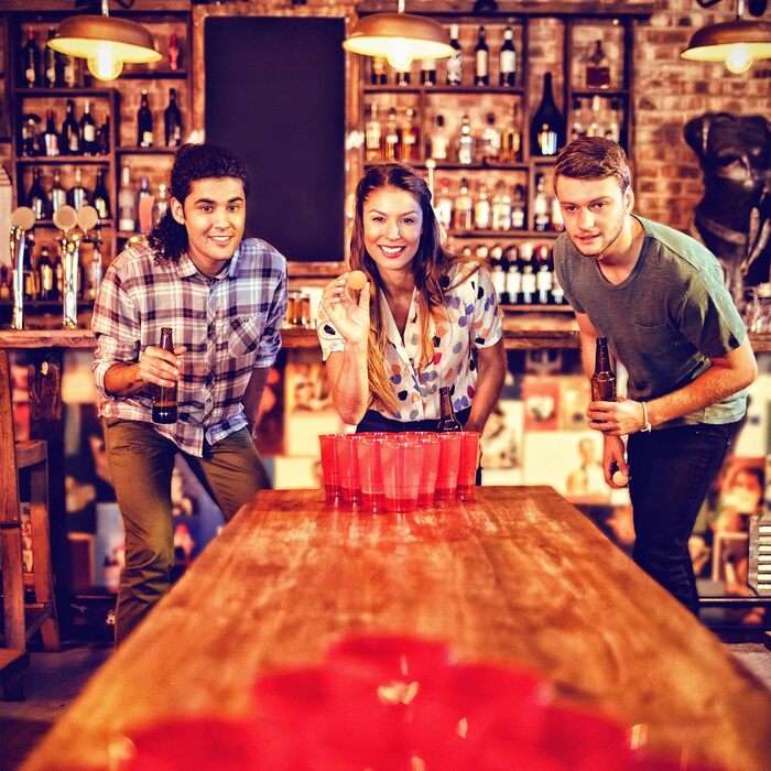 Пластикові м'ячі для Beer Pong Relaxdays, 288 шт, 38 мм, оранжеві, без малюнка, для пінг-понгу та настільного тенісу