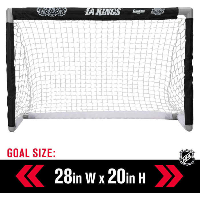 Набір для хокею Franklin Sports NHL Mini - Коліна, м'яч та 2 ключки. Офіційний набір хокею NHL Los Angeles Kings 2