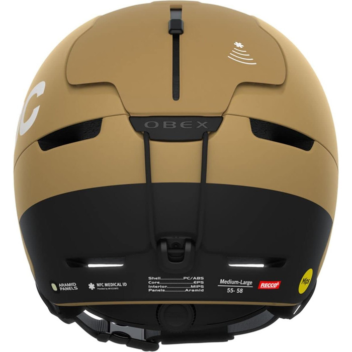 Шолом для лиж та сноуборду POC Obex BC MIPS, матовий коричневий, XS-S (51-54 см), максимальний захист