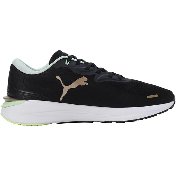Кросівки Puma Electrify Nitro 2 Run 75 для бігу по місту, 45 EU, Puma Black Light Mint Puma Gold