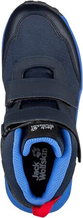 Черевики дитячі Jack Wolfskin Woodland Texapore Mid Vc K, 26 EU, темно-синій/червоний