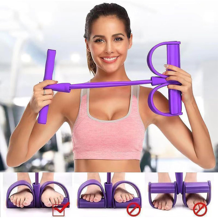 Гумові еластичні стрічки для фітнесу, 6 шт. (блакитні)