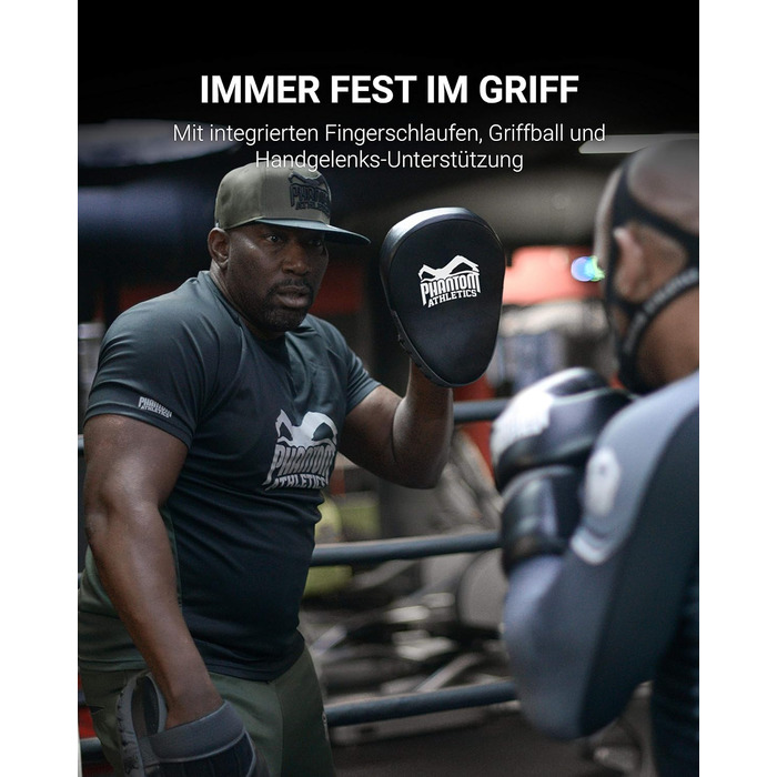 Набір боксерських подушок Phantom Athletics Pratzen - 2 шт. чорний/сірий