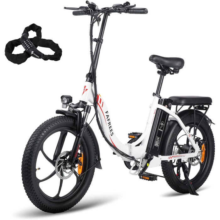 Електровелосипед Fafrees F20 20x3.0, 36V 16Ah, складаний, 250W, для міста, фетбайк, до 25 км/год, для чоловіків та жінок