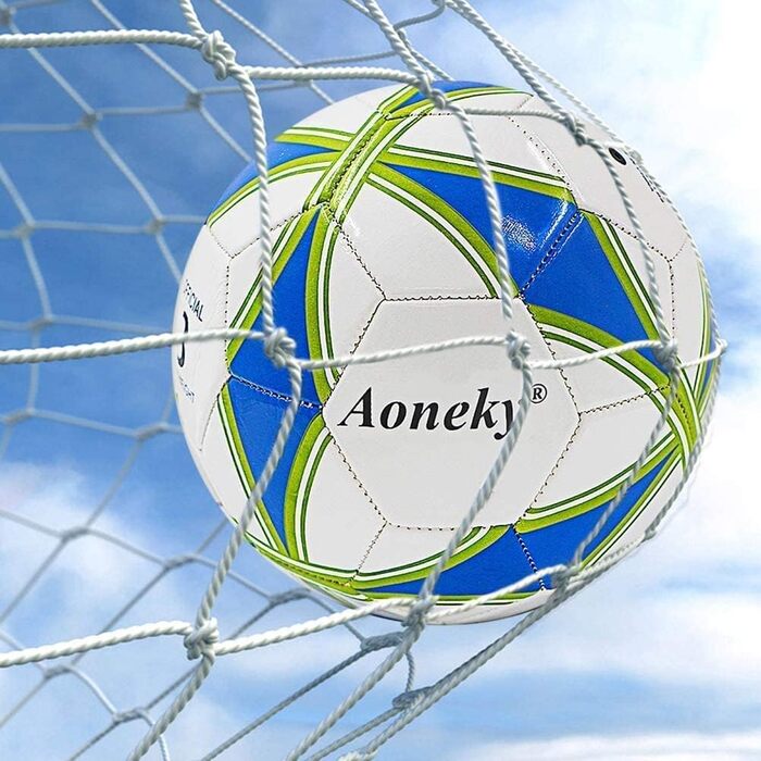 Сітка для футбольних воріт Aoneky 7,3x2,4/4,9x2,1/3,6x1,8/3x2/2,4x1,8/1,8x1,2 м, змінна, аксесуар для тренувань, без воріт, 2мм, біла
