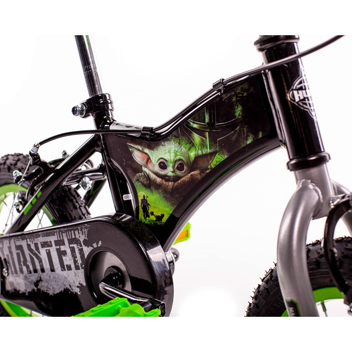 Дитячий велосипед Huffy Star Wars Grogu 12 дюймів, чорний/зелений, 30,5 см