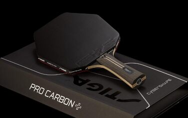 Професійна тенісна ракетка STIGA Cybershape Pro Carbon+, 5-зіркова, шестикутна форма, для атакуючих гравців