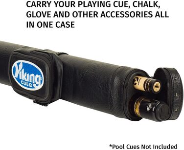 Чохол для більярдної кулі Viking з ремінком, вінілова оболонка та фетрова внутрішня частина, аксесуари для більярдного столу, обладнання для більярду (1x1)