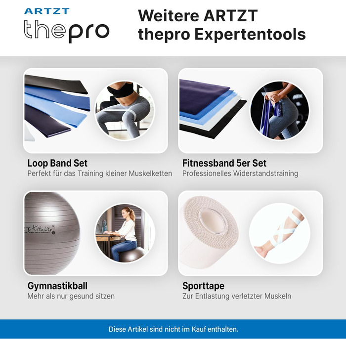 Набір еластичних стрічок для фітнесу ARTZT thepro: 5 рівнів опору, для силових тренувань, розтяжки та реабілітації, Loop Band 208 см