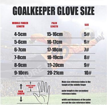 Воротарські рукавички PLbSe: міцний хват, неслизькі, дихаючі, для дорослих та дітей (блакитні, розмір 7)