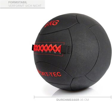 Стійка м'яч для волейболу Sport-Tec Robusta, 35 см, 3 кг, жовтий/червоний