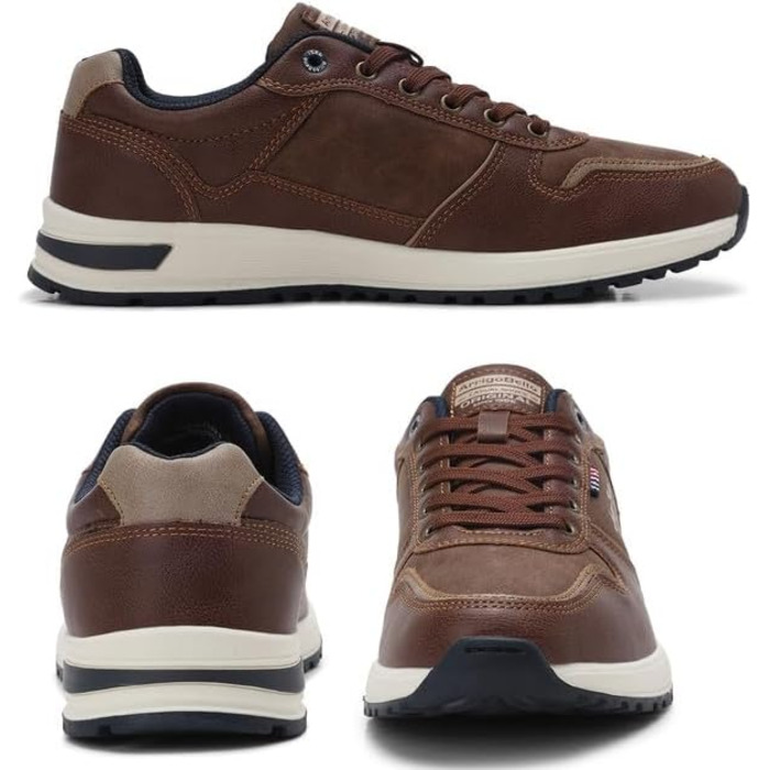 ARRIGO BELLO Кросівки чоловічі: кросівки для активного відпочинку, робочі кросівки, Outdoor, легкі, для ходьби, розмір 41-46 (D Коричневий, 42 EU)