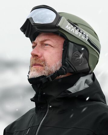 Шолом для лиж та сноуборду OutdoorMaster з маскою для дорослих - 12 вентиляційних отворів, L(58-61 см)