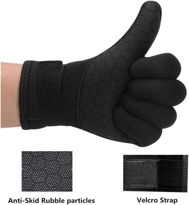 Набір для дайвінгу: рукавички та шкарпетки з неопрену 3мм, тепла термо-захист, антиковзаюча поверхня, для чоловіків та жінок, розмір M