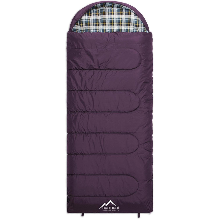 Сплячий мішок Normani Antarctica 4-в-1 для екстремальних умов, 220x90 см, фіолетовий