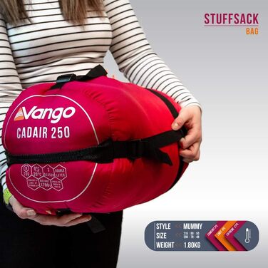 Спальний мішок Vango Cadair 250W Raspberry