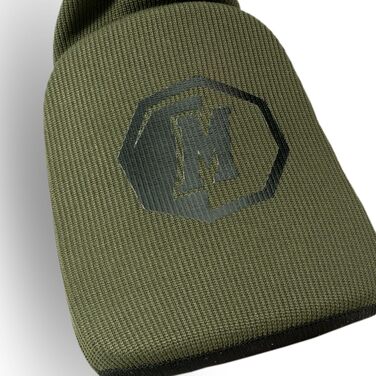 Набір захисних щитків для ніг MADGON (оливковий/чорний) L - для MMA, кікбоксингу, бойових мистецтв. 1 пара + мішок