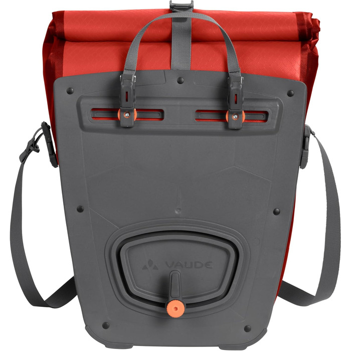 Велосипедна сумка на багажник VAUDE Aqua Back Plus 25 л, водонепроникна, для заднього колеса, легке кріплення, вироблено в Німеччині, Lava