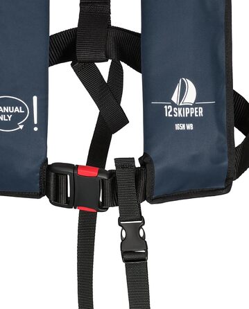 Рятувальний жилет 12skipper 2шт 165N ISO, ручне відкриття, темно-синій