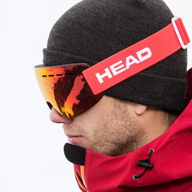 Лижні окуляри HEAD Solar FMR унісекс, червоні, антифог, захист UV