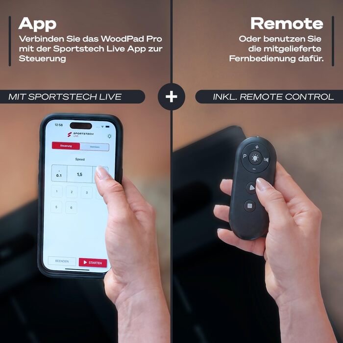 Бігова доріжка Sportstech WalkingPad Pro для дому: складана, до 8 км/год, з лічильником кроків, для офісу, з App, тиха, до 120 кг, сіра