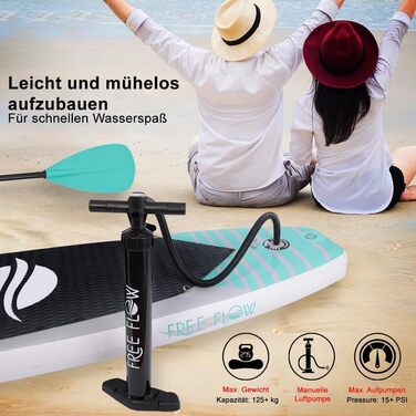 Надувна SUP-дошка SereneLife для дітей і дорослих з повним комплектом аксесуарів: антиковзке покриття, насос, весло, сумка для перенесення. Преміум якість для серфінгу та веслування на воді.