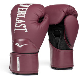 Боксерські рукавички Everlast Elite 2 10oz Gold/Black для спарингу, тренувань та роботи з мішком, Klettverschluss, PURPLE 16OZ