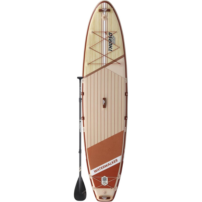 Надувна SUP-дошка THURSO SURF Waterwalker 132 335×81×15 см з карбоновим веслом, рюкзаком, електричною помпою та спіральним страховочним лишем – універсальна для всіх рівнів