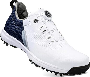 Жіночі гольф-туфлі з шипами, водонепроникні та легкі. Білий колір (41 EU, Синій)