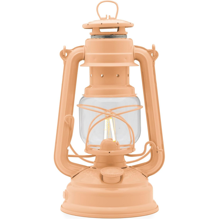 LED ліхтар Feuerhand Baby Special 276 Rosé - тепле світло, 18 днів роботи від акумулятора, Made in Germany (персиковий)