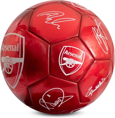 Офіційний футбольний м'яч Arsenal FC, металевий, розмір 5, для тренувань і матчів, колекційний, для дітей і дорослих, Hy-Pro