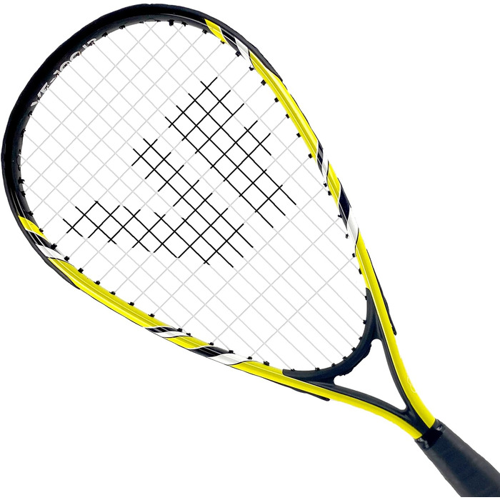 Дитячий набір для швидкого бадмінтону VICFUN Speed-Badminton 100: 2 ракетки, 3 волани, преміум-чохол, жовто-чорний