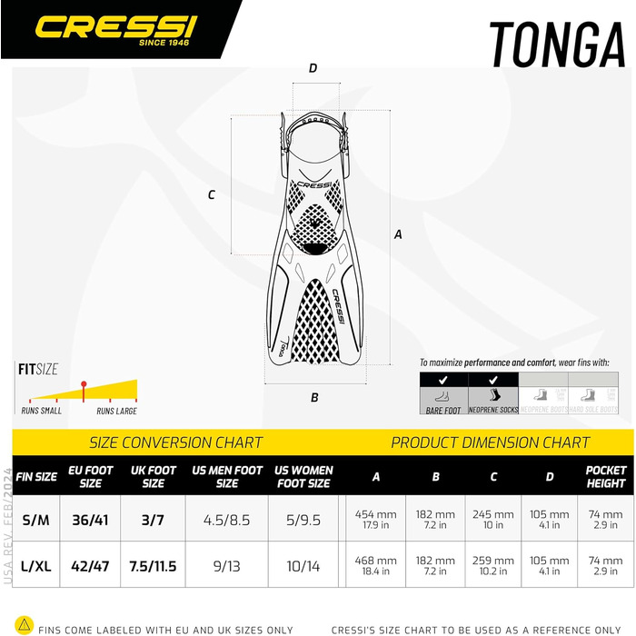 Набір для снорклінгу CRESSI Tino Adventure для дорослих, унісекс