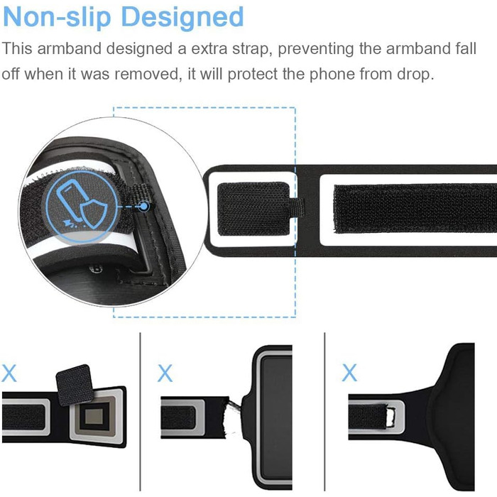 Брелок-тримач для iPhone 16, 15, 14, 13, 12, 11 від JEMACHE для занять спортом та фітнесом (з тримачем для карт)